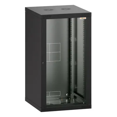 Rozvaděč Conteg RQN-21-60/60 - 19" nástěnný rozvaděč 21U, 572 × 600 mm, černý