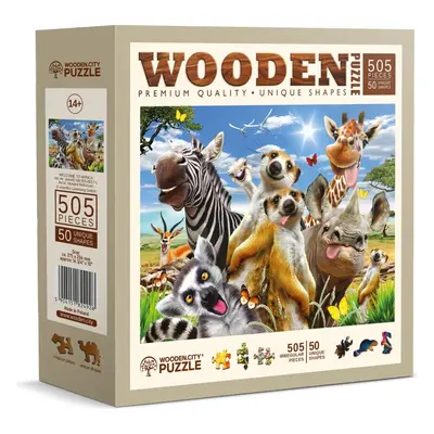 WOODEN CITY Dřevěné puzzle Vítejte v Africe 505 dílků