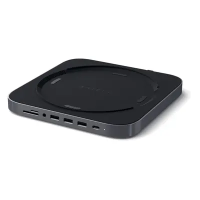 Replikátor portů Satechi Aluminium Type-C Stand and Hub for Mac Mini - Space Gray