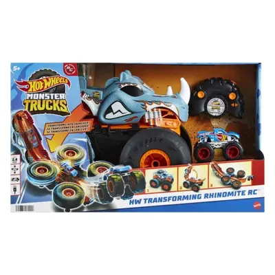 RC auto Hot Wheels RC Monster Trucks transformující se Rhinomite 1:12