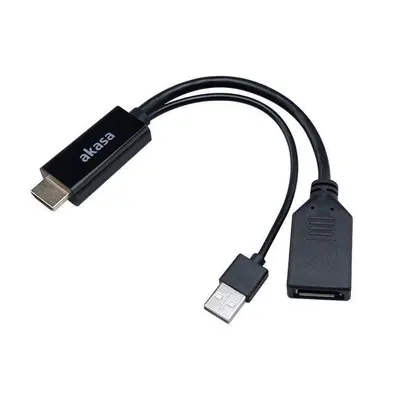 Redukce Akasa HDMI na DisplayPort adaptér s USB napájením / AK-CBHD24-25BK