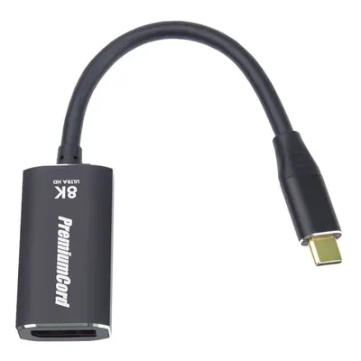 Redukce PremiumCord adaptér USB-C na DisplayPort DP1.4 8K@60Hz a 4k@120Hz