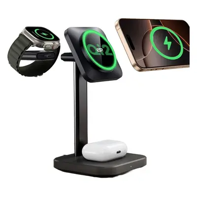 Bezdrátová nabíječka ESR HaloLock 3-in-1 Watch Wireless Charging Set, EU Plug, Black