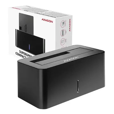 Externí dokovací stanice AXAGON ADSA-SN, SATA 2.5"/3.5" SSD/HDD COMPACT dock, USB 5 Gbps