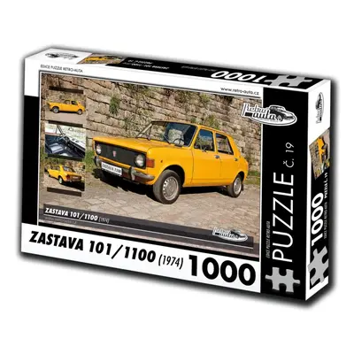 RETRO-AUTA Puzzle č. 19 Zastava 101,1100 (1974) 1000 dílků