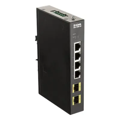 D-Link DIS-100G-6S Průmyslový Gigabit unmanaged switch, 4GbE, 2 SFP