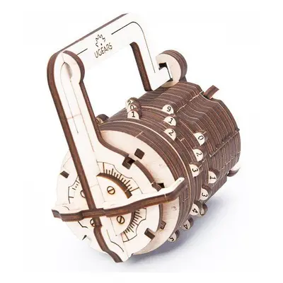 UGEARS 3D puzzle Číselný zámek 34 dílků