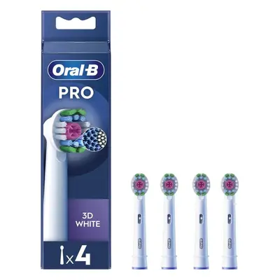 Náhradní hlavice k zubnímu kartáčku Oral-B Pro 3D White, 4 ks