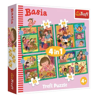 Puzzle Trefl Puzzle Basia 4v1 (35,48,54,70 dílků)