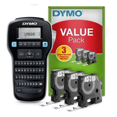 Tiskárna samolepicích štítků Dymo, LabelManager 160, PROMO 3x páska D1 12mmm x 7m