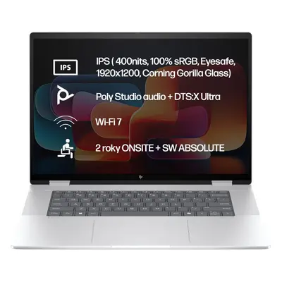 Notebook HP ENVY x360 16-ac0900nc OLED Glacier Silver Celokovový