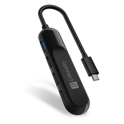 USB Hub CONNECT IT CHU-5000-BK USB-C hub, black