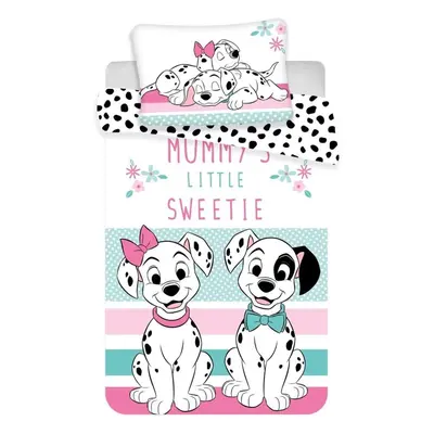 Dětské povlečení Jerry Fabrics Disney povlečení do postýlky 101 Dalmatians baby 100x135, 40x60 c