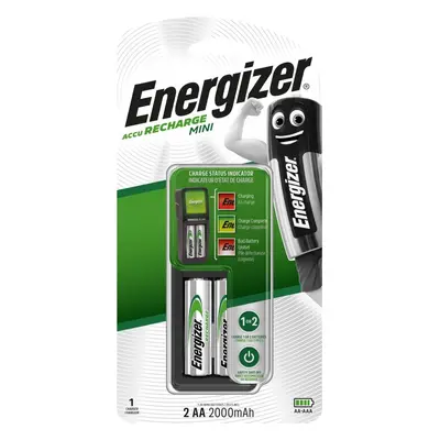 Nabíječka a náhradní baterie Energizer Mini AA + 2AA Power Plus 2000 mAh