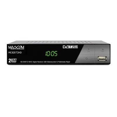 Set-top box Mascom MC820 T2 HD Twin tuner H.265 HEVC