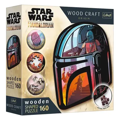 Dřevěné puzzle Trefl Wood Craft Origin puzzle The Mandalorian 160 dílků