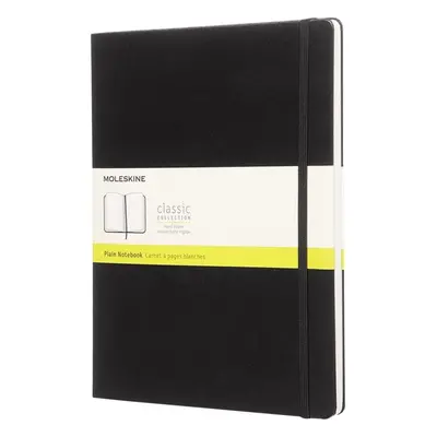 Zápisník Moleskine XL, tvrdé desky, čistý, černý