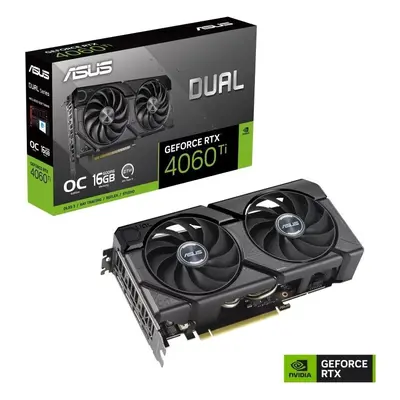 Grafická karta ASUS DUAL GeForce RTX 4060 Ti O16G EVO