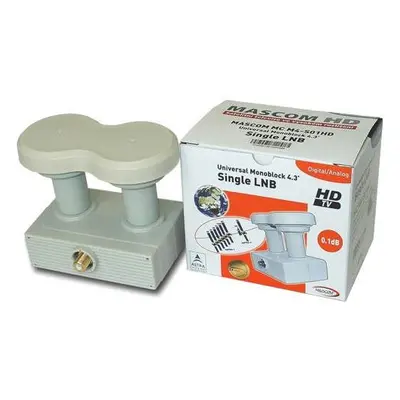 Konvertor LNB Mascom Monoblock Single MCM4S01HD Gold 4.3°