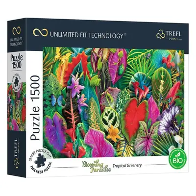 Puzzle Trefl Puzzle UFT Blooming Paradise: Tropická zeleň 1 500 dílků