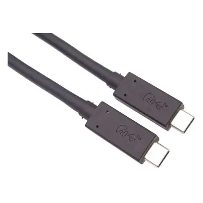 Datový kabel PremiumCord USB4™ 40Gbps 8K@60Hz kabel Thunderbolt 3 certifikovaný USB-IF 0,8m