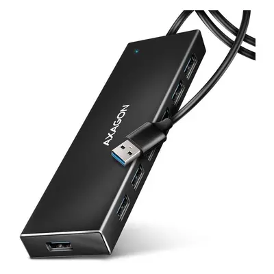 USB Hub AXAGON HUE-F7A CHARGING Hub, USB-A 5Gbps, 7x USB-A, micro USB power IN, USB-A cable 1 m