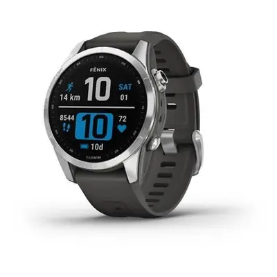 Chytré hodinky Garmin Fenix 7S Silver/Graphite Band