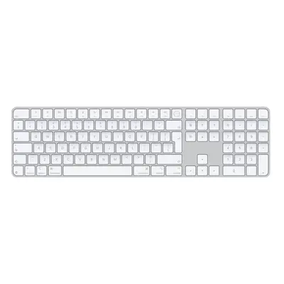 Bezdrátová klávesnice Apple Magic Keyboard 2024 s Touch ID, bílé klávesy - US Int. MXK73Z/A