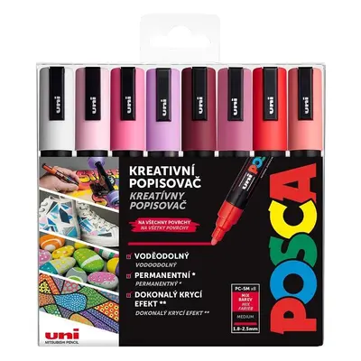 POSCA akrylový popisovač PC-5M Sada Love 8 ks