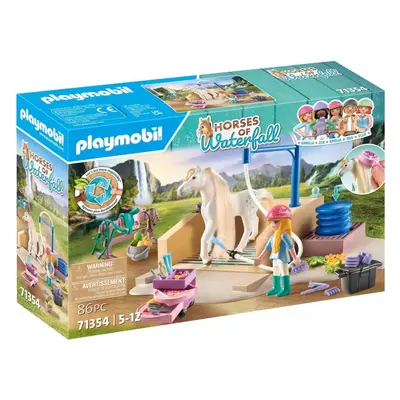 Stavebnice Playmobil 71354 Isabella & Lioness mycí box