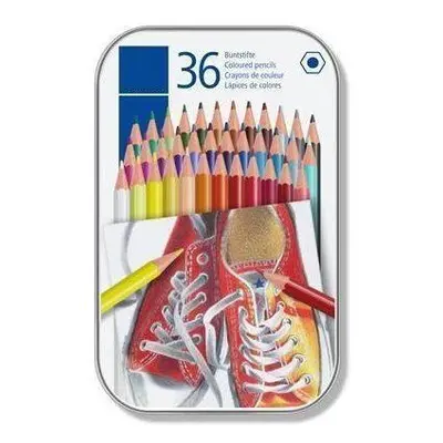 Pastelky STAEDTLER v plechové krabičce 36 barev