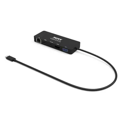 Replikátor portů PORT CONNECT Dokovací stanice 5v1 ,LAN, HDMI, VGA, USB-C PD 3.0 85W, USB-A