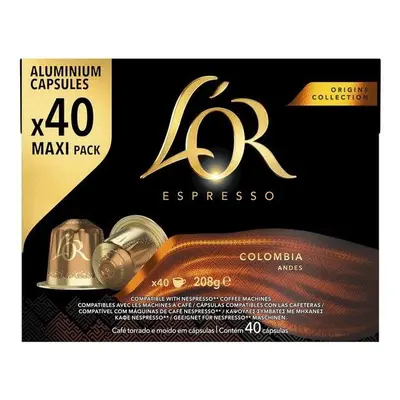 Kávové kapsle L'OR Espresso Colombia 40 kapslí, kompatibilní s kávovary Nespresso®