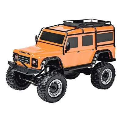 RC auto Land Rover Defender rock crawler 4wd 1:8 oranžový