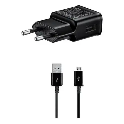 Nabíječka do sítě Samsung cestovní nabíječka 15W + microUSB datový kabel Black (Bulk)