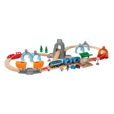 Vláčkodráha Brio World 33972 SMART TECH SOUND Cestovní set s tunely