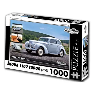 RETRO-AUTA Puzzle č. 71 Škoda 1102 TUDOR (1952) 1000 dílků