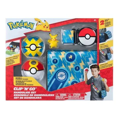 Herní set Pokemon sada Clip 'N' Go Trenérský set Repeat Ball & Pikachu