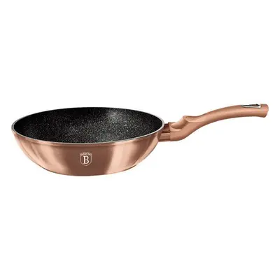 Wok BerlingerHaus WOK s mramorovým povrchem Rosegold Metallic Line 28cm BH-1512