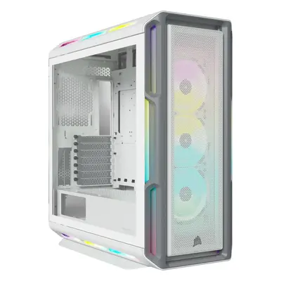 Počítačová skříň Corsair iCUE 5000T RGB Tempered Glass White