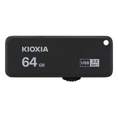 Kioxia USB flash disk, USB 3.0, 64GB, Yamabiko U365, Yamabiko U365, černý, LU365K064GG4