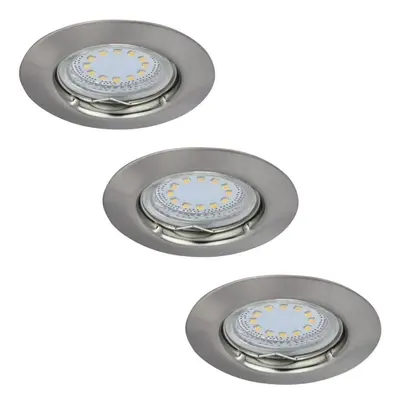 Rabalux 1163 LED výklopné zápustné bodové svítidlo Lite 3x3W | 240lm | 3000K - set 3 ks, chrom