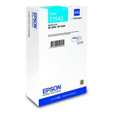 Epson originální ink C13T754240, T7542, XXL, cyan, 69ml, Epson WorkForce Pro WF-8090DW, WF-8590D