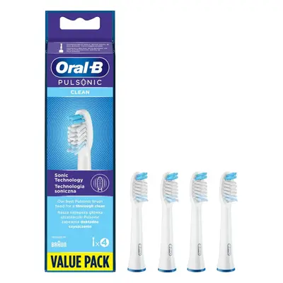 Náhradní hlavice k zubnímu kartáčku Oral-B Pulsonic Clean, 4 ks – Náhradní hlavice