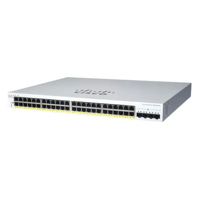 Switch CISCO CBS220 Smart 48-port GE, PoE, 4x1G SFP