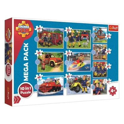 Puzzle Trefl Puzzle Požárník Sam 10v1