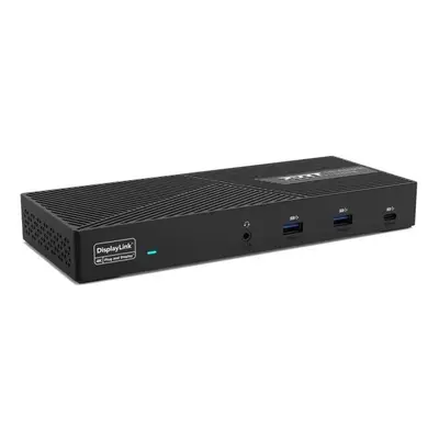 PORT CONNECT univerzální dokovací stanice, 3x 4K USB-C + USB A,černá