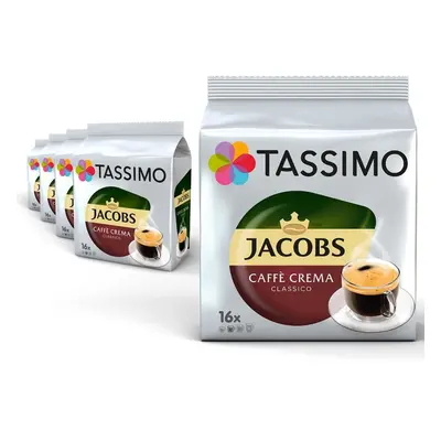 Kávové kapsle TASSIMO kapsle KARTON Jacobs Caffe Crema 80 nápojů