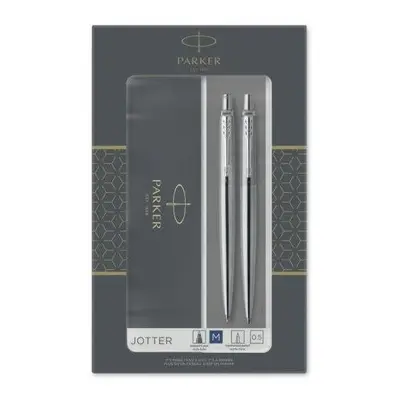 Sada psacích potřeb PARKER Jotter Stainless Steel CT Duo Set