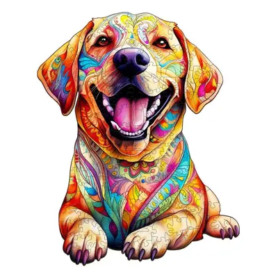 Manboxeo Dřevěné kreativní puzzle - Labrador